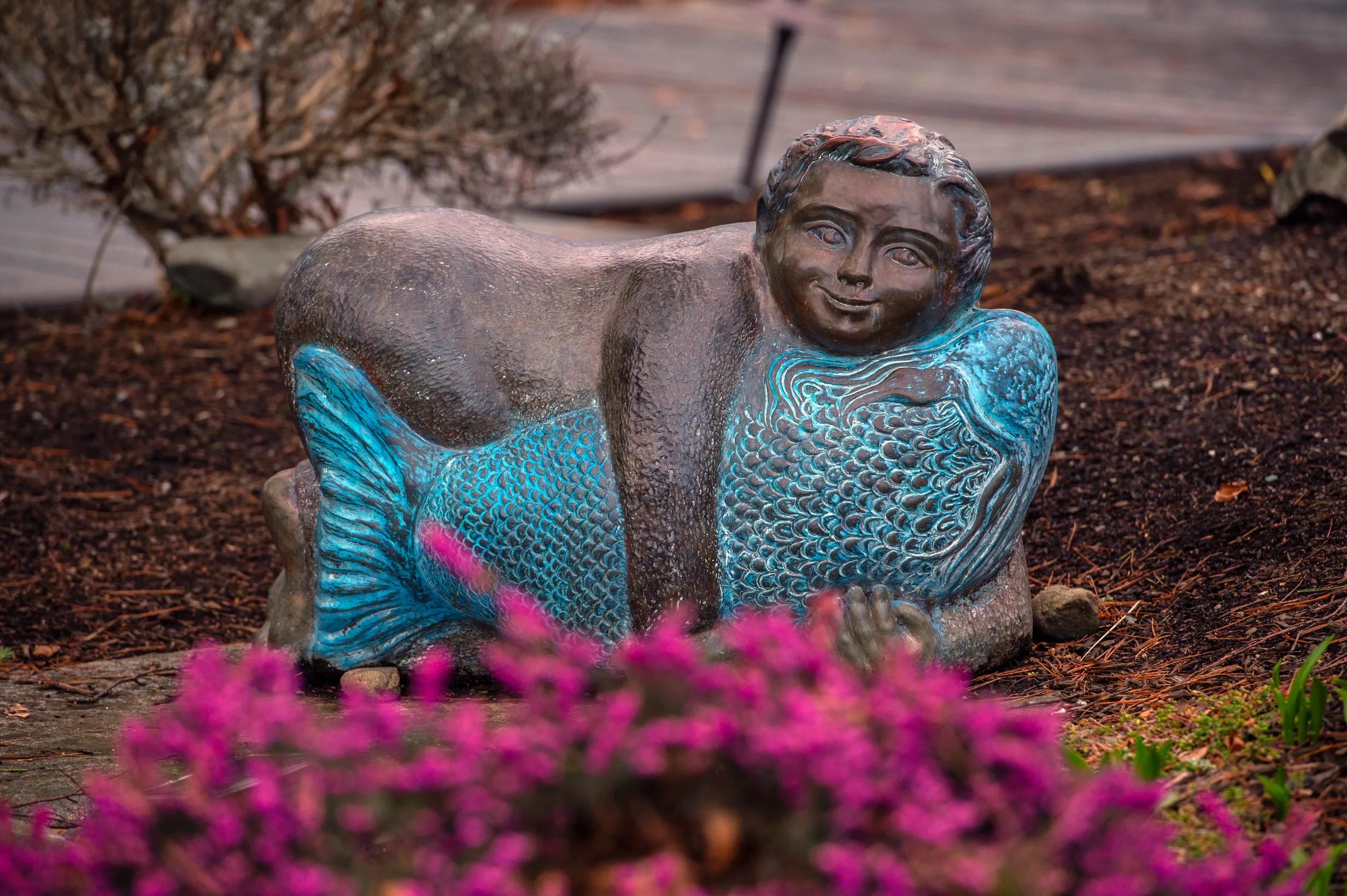 Fish Boy — sculpture by Paula Rey